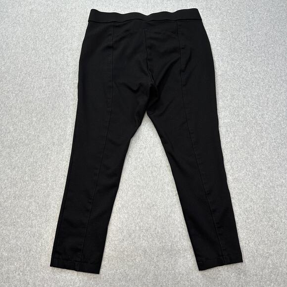 Anne Klein Pants WMNS XL High Rise Tummy Control Seamed Skinny Ankle Black Ponte - Picture 7 of 15